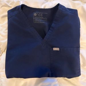 Figs Small Women’s Catarina One Pocket Top Navy